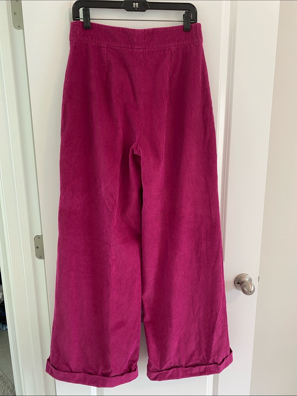 Julia Amory Dark Pink Wide Leg Pants size Medium - Picture 2 of 6